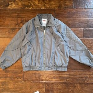 Active Frontier Vintage Windbreaker  Track Jacket Woman's Medium Lined‎ EUC